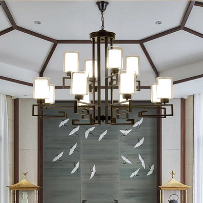 DecorBites™ Chinese Style Luxury Living Room Chandelier for Elegant Homes