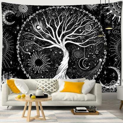 Decobites Tree of Life Tapestry Wall Hanging - Psychedelic Hippie Mandala Home Decor