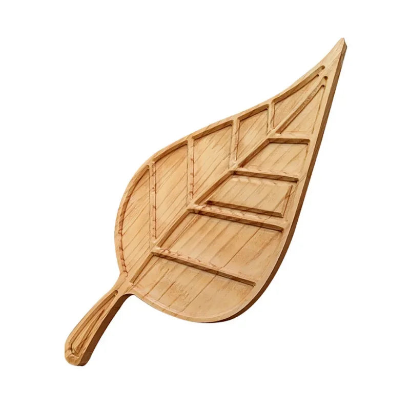 Wood Leaf Charcuterie Board