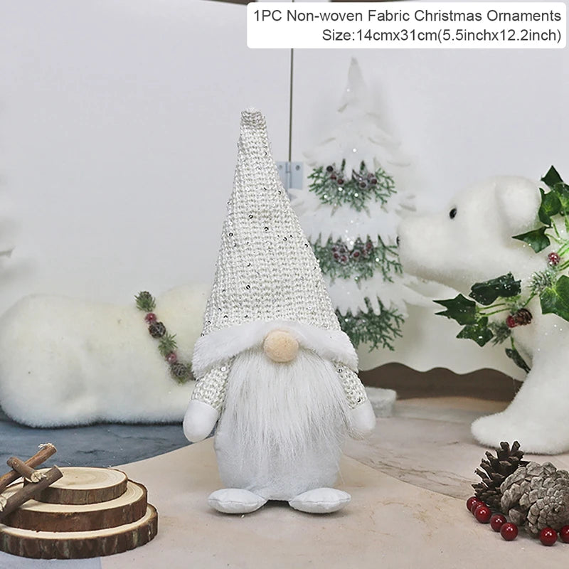 Gnome Christmas Faceless Doll Merry Christmas Decorations for Home 2024 Christmas Ornament Xmas Navidad Noel Gifts New Year 2025