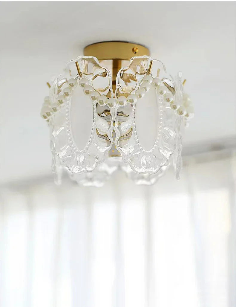 DecorBites™ Glass Shade Ceiling Light - Modern Minimalist Balcony Decor