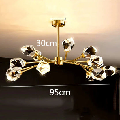 DecorBites™ LED Indoor Chandelier Lighting for Living Room, Bedroom, and Dining Room