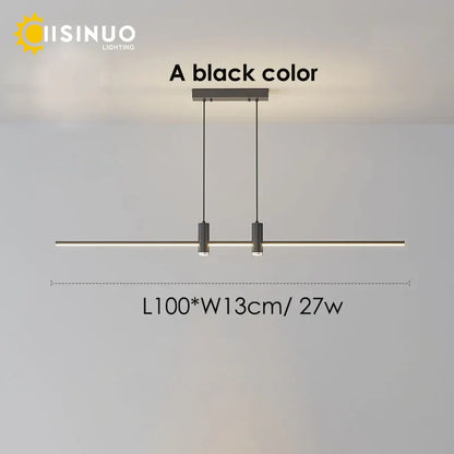 DecorBites™ Adjustable LED Pendant Light in Black/Gold for Office Dining Living Room
