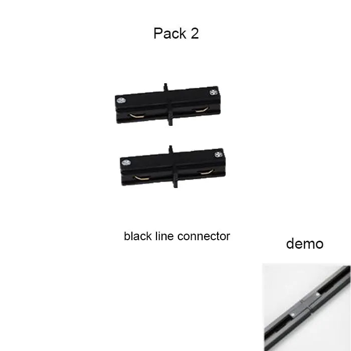 DecorBites™ Aluminum Track Rails for LED Spotlights with T-L Connector