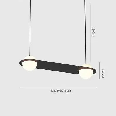 ثريا ديكوربايتس™ الزجاجية الهندسية: مصباح معلق عصري للمطبخ والمكتب