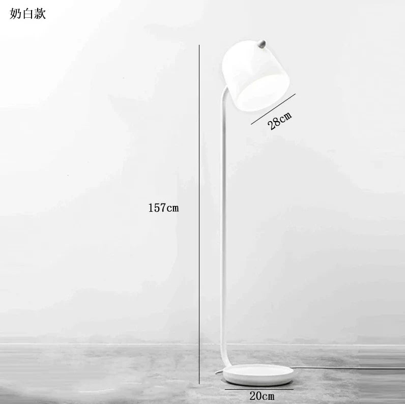 DecorBites™ LED Glass Floor Lamp Modern Living Room Bedroom Lighting Fixtures