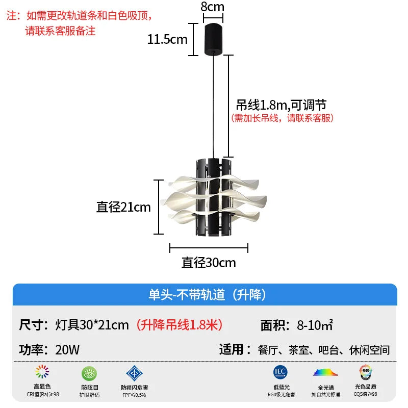 DecorBites™ Designer Restaurant Pendant Lamp Modern Light Luxury Italian LED Chandeliers Nordic Home Decor