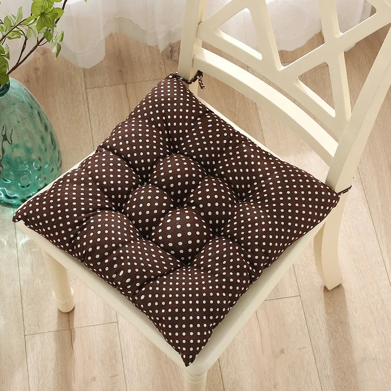 Decobites Square Cotton Upholstery Chair Cushion for Office, Home, Car, Garden, or Lounge