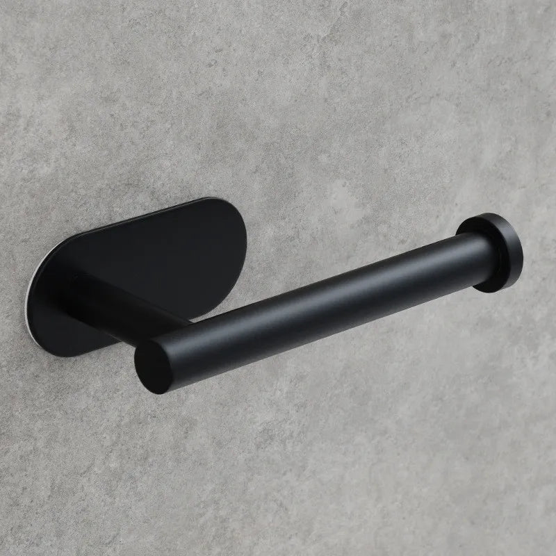 DecorBites™ Brushed Gold Stainless Steel Tissue Holder - Wall Mounted Toilet Paper Roll Stand