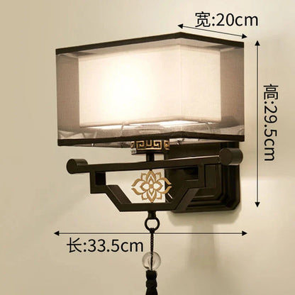 DecorBites™ Elegant Fabric Wall Lamp for Living Room Bedroom, Modern LED Lighting Fixtures