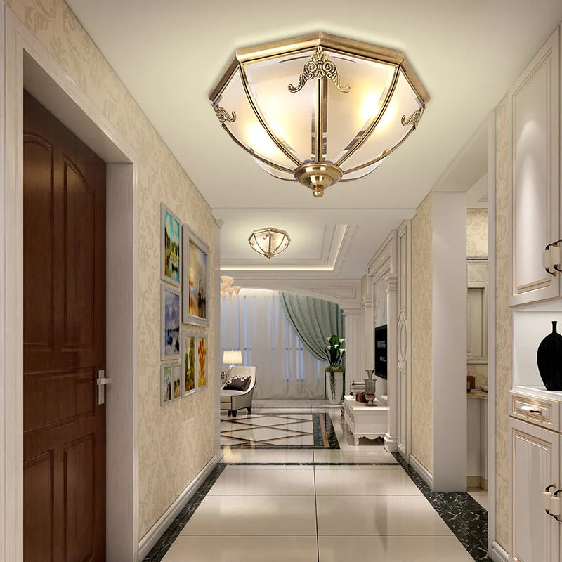 DecorBites™ Copper Ceiling Light for Balcony, Garage, Staircase & Storage Room