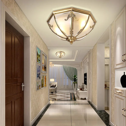 DecorBites™ Copper Ceiling Light for Balcony, Garage, Staircase & Storage Room