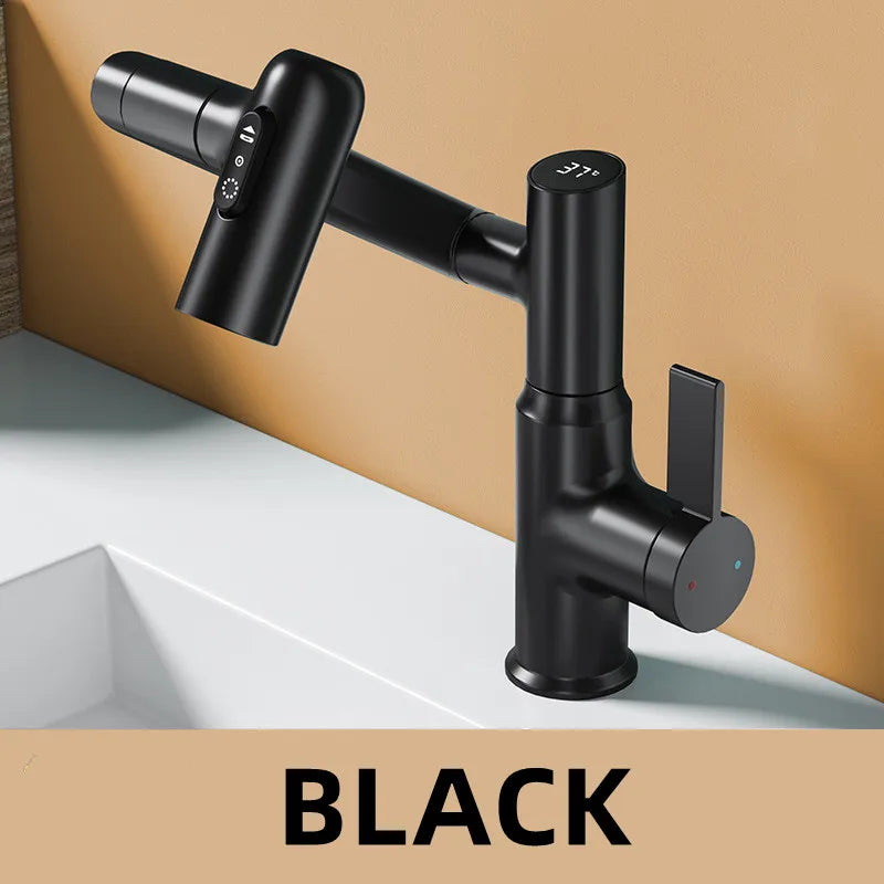 Grifo de Lavabo LED Decorbites™ con Rotación de 360° Mezclador Multifunción para Baño