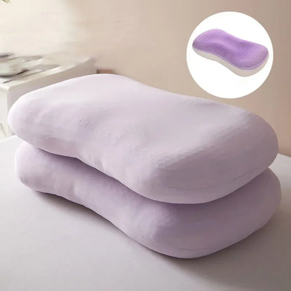 Decobites Summer Honeycomb Cooling Pillow with Soft Warm Side & Ice Silk Pillowcase