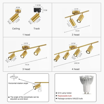 DecorBites™ مصباح سقف LED قابل للتعديل لإضاءة خلفية غرفة الطعام والمطبخ وغرفة النوم