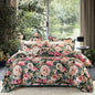 Decobites Vintage Floral Jacquard Cotton Wedding Bedding Set with Duvet Cover, Sheet, Pillowcases