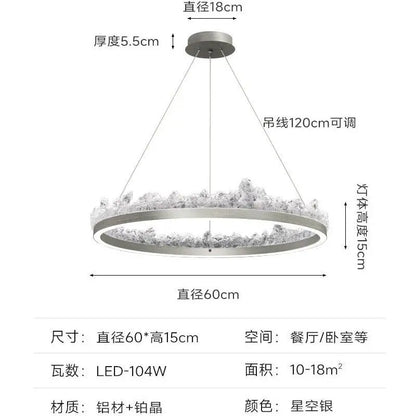 DecorBites™ Iceberg Open Kitchen Pendant Light - Terrace Dining Table Bar Island Design