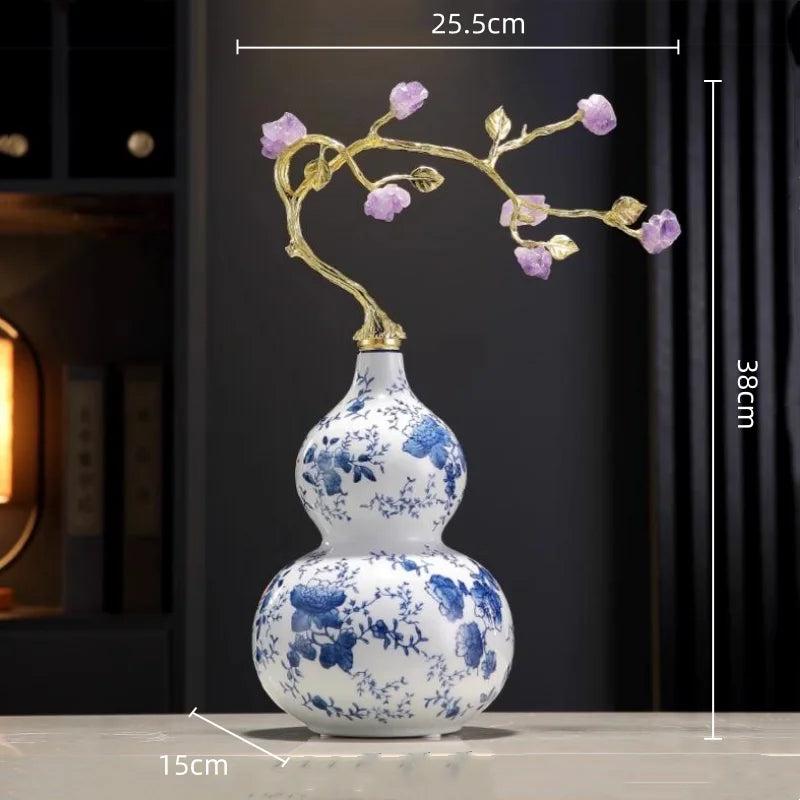 DecorBites™ Gourd Ornament Ceramic Handicrafts Home Decor Accessories