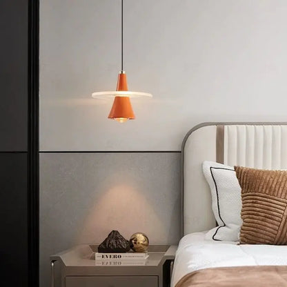 Lámpara de araña moderna DecorBites™ con forma de platillo volante LED para comedor o dormitorio - Diseño italiano de Frisbi