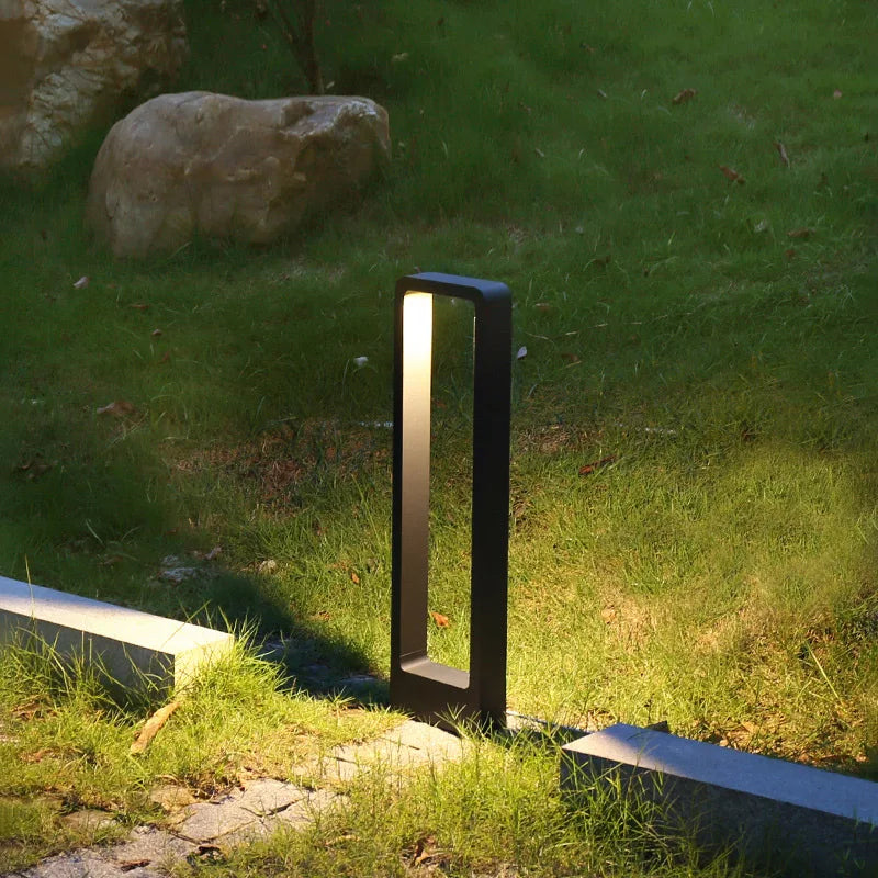 Lámpara de jardín LED DecorBites™: Luz de jardín moderna de aluminio impermeable de 10 W para patios de villas y bolardos.
