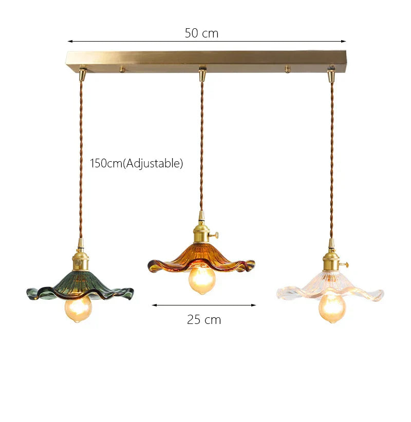 DecorBites™ Lotus Leaf Pendant Lights: Modern Nordic Glass Pendant Lamp for Bedroom, Dining Room, Kitchen