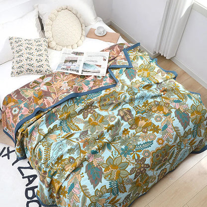 DecorBites™ Japanese Cotton Gauze Summer Blanket - Luxury Soft Quilt and Sofa Towel for Adults