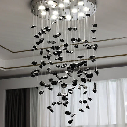 Decorbites™ Bunte Kristallstein-Lüster - Ovaler Leuchter LED-Beleuchtung für Heimdekoration