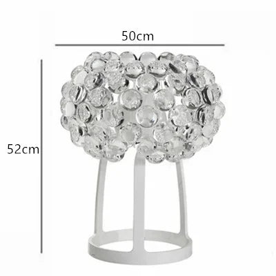 DecorBites™ Clear Gold Acrylic Pendant Lights: Modern Living Room Foscarini Caboche Style