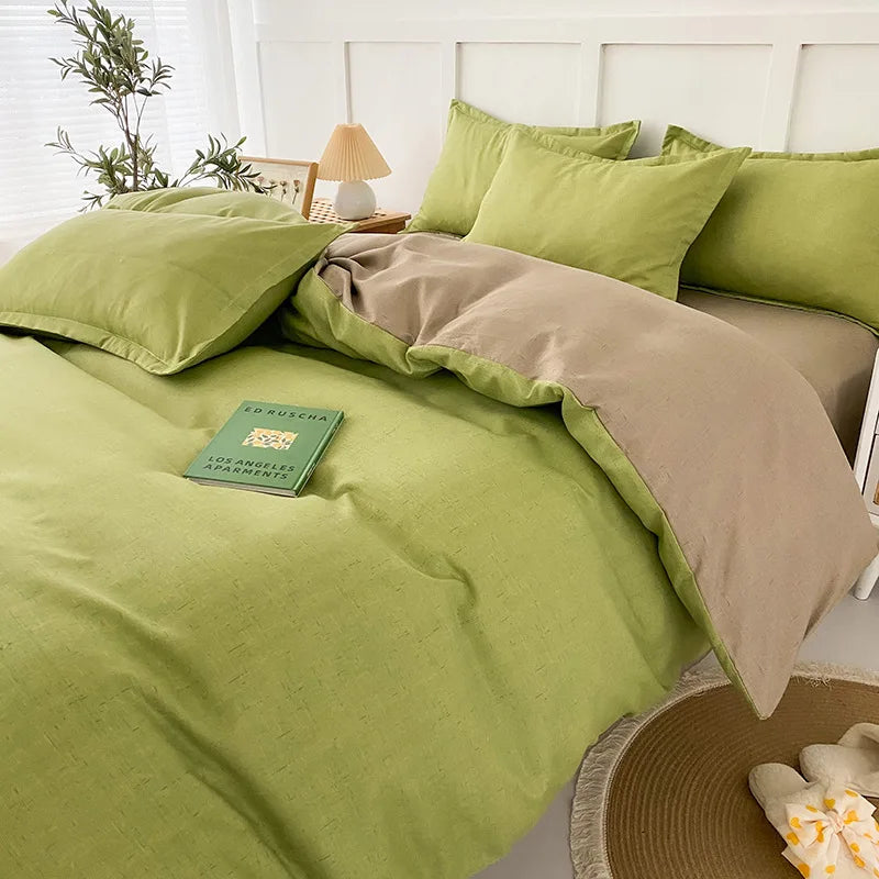 طقم مفروشات DecorBites™ بنقشة زهور هندسية مع غطاء لحاف، وغطاء لحاف، وملاءة، ووسائد