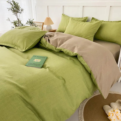 طقم مفروشات DecorBites™ بنقشة زهور هندسية مع غطاء لحاف، وغطاء لحاف، وملاءة، ووسائد