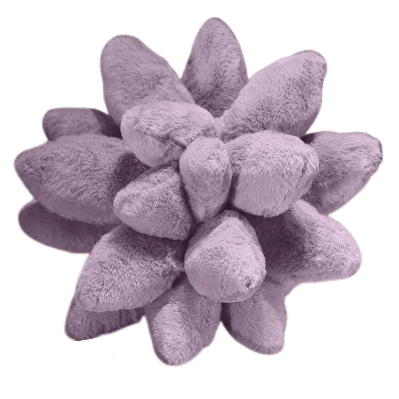 Lavender Succulent Throw Pillows