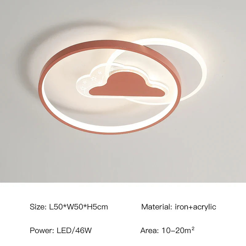 ثريا سقف LED لغرفة الأطفال من DecorBites™، مصباح معلق حديث لغرفة الدراسة