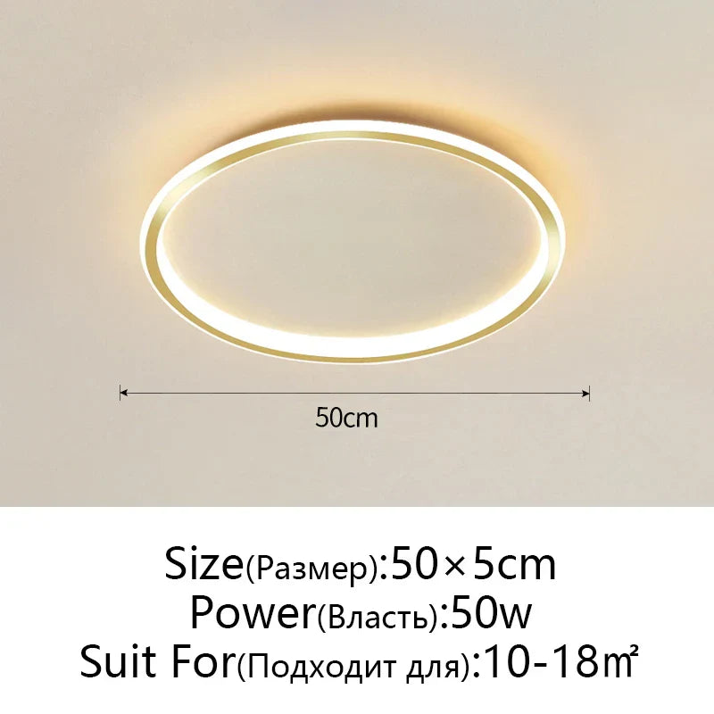 DecorBites™ Dimmable LED Ceiling Light for Modern Nordic Home Living Room Lighting