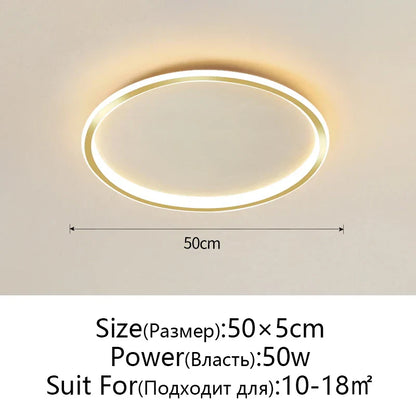 DecorBites™ Dimmable LED Ceiling Light for Modern Nordic Home Living Room Lighting