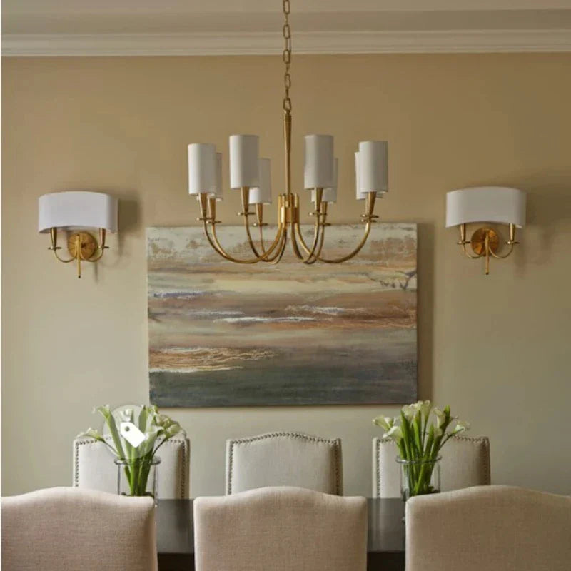 ثريا سقف نحاسية من DecorBites™ لغرفة المعيشة والمطبخ وغرفة النوم وإضاءة