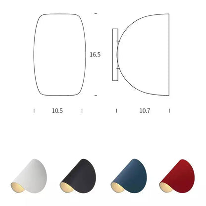 Decorbites™ Kunst-Dekor Drehbare Wandlampe Farbiges Licht für Schlafzimmer Wohnzimmer & Nachttisch