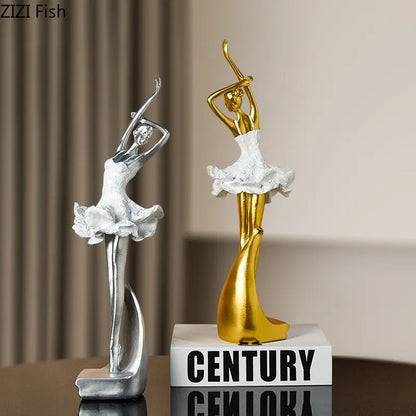 DecorBites™ Ballet Dancer Resin Sculpture Desk Decoration Figure - Room Aesthetic Décor