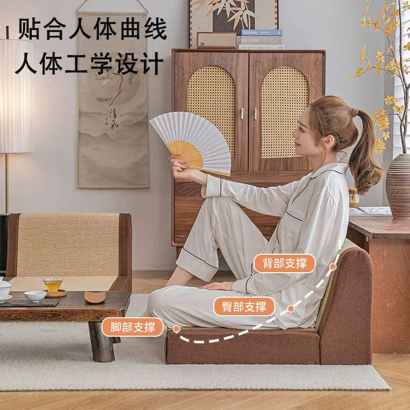 Decorbites™ Japanische Tatami-Stühle im Stil, Raumstühle, beinlose Stühle, Buchtfensterstühle, Stühle mit Rückenlehne