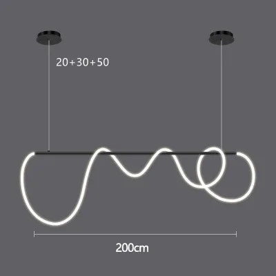 Lámpara colgante de manguera larga LED Decorbites™ para comedor, cocina o bar