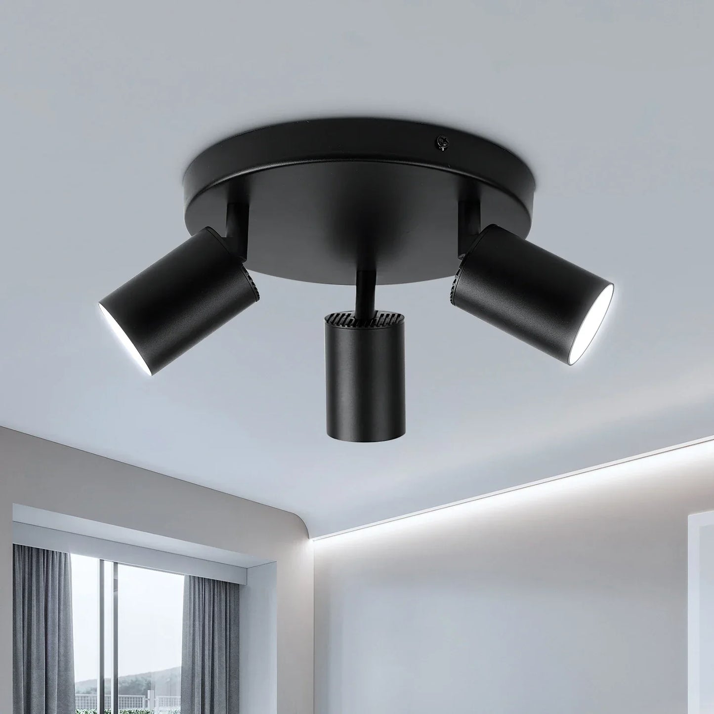 DecorBites™ GU10 LED Ceiling Light: Modern Adjustable Spotlights Chandelier for Dining Rooms
