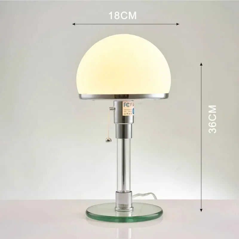 DecorBites™ Glass Table Lamp - Modern Nordic Design for Bedroom and Living Room