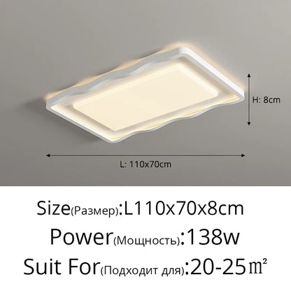 Lámparas de techo LED estilo crema DecorBites™ para una iluminación moderna y sencilla en la sala de estar.