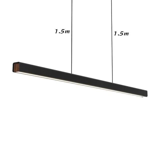 White Black Linear Pendant