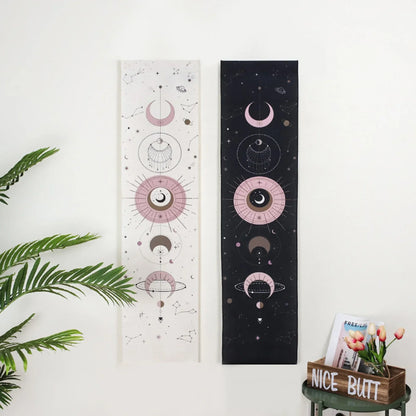 Moon Phase Tapestry Wall Hanging Boho Art Tapestries by Decobites