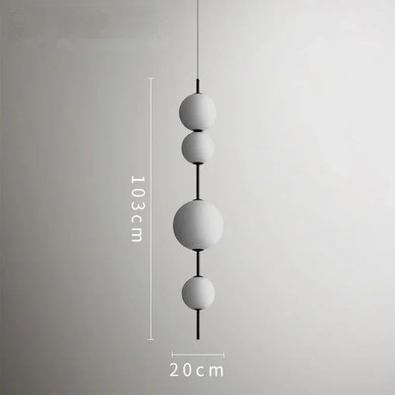 Lámpara colgante LED con bola de cristal DecorBites™ para restaurantes, cafeterías, dormitorios y cocinas modernas.