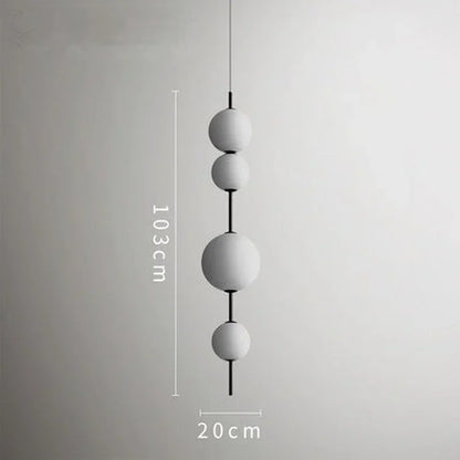 Lámpara colgante LED con bola de cristal DecorBites™ para restaurantes, cafeterías, dormitorios y cocinas modernas.