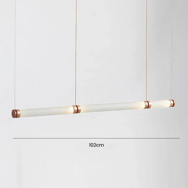 Lámpara de techo colgante LED DecorBites™ Luna de tubo de vidrio para cocina, comedor o escalera