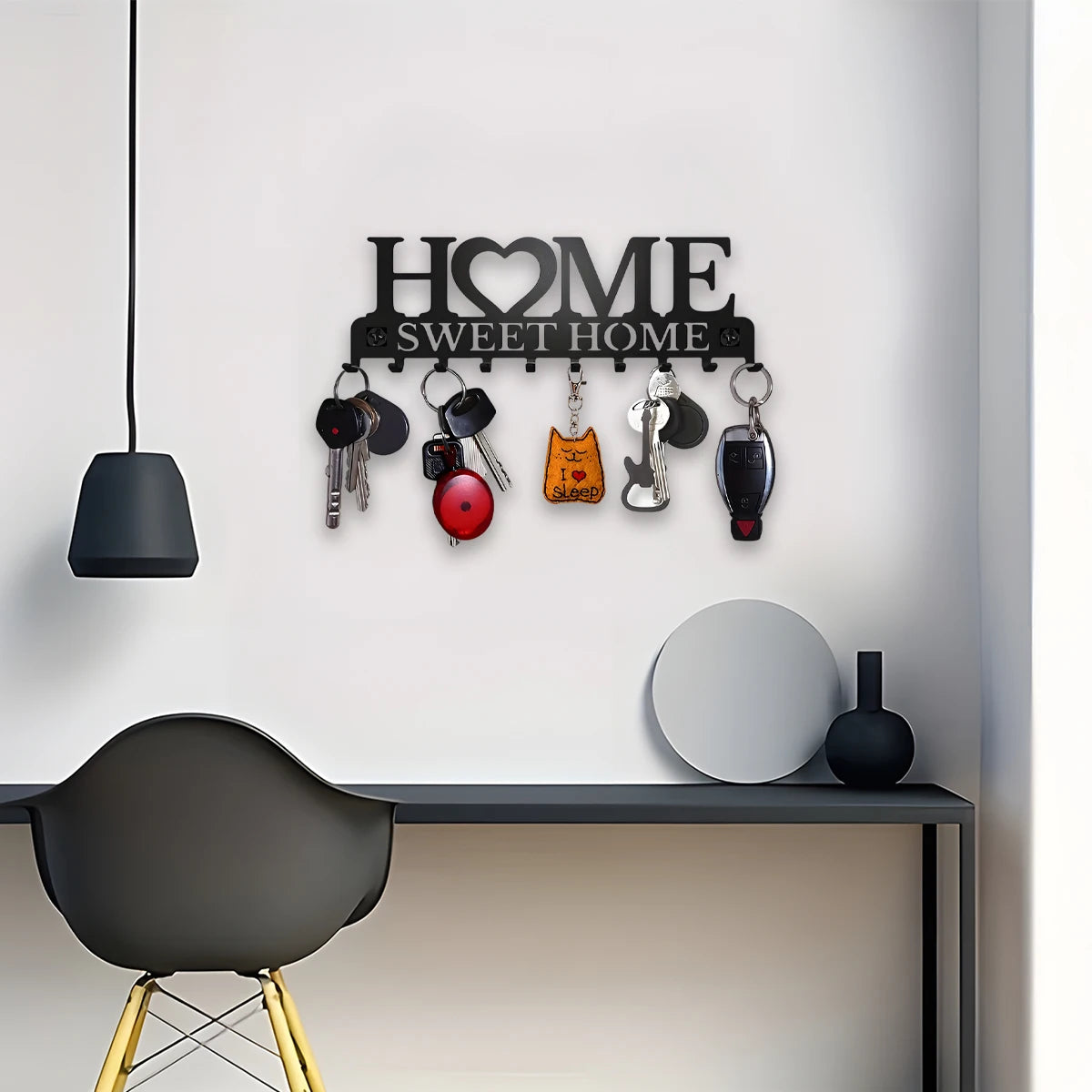 Black Metal Key Holder