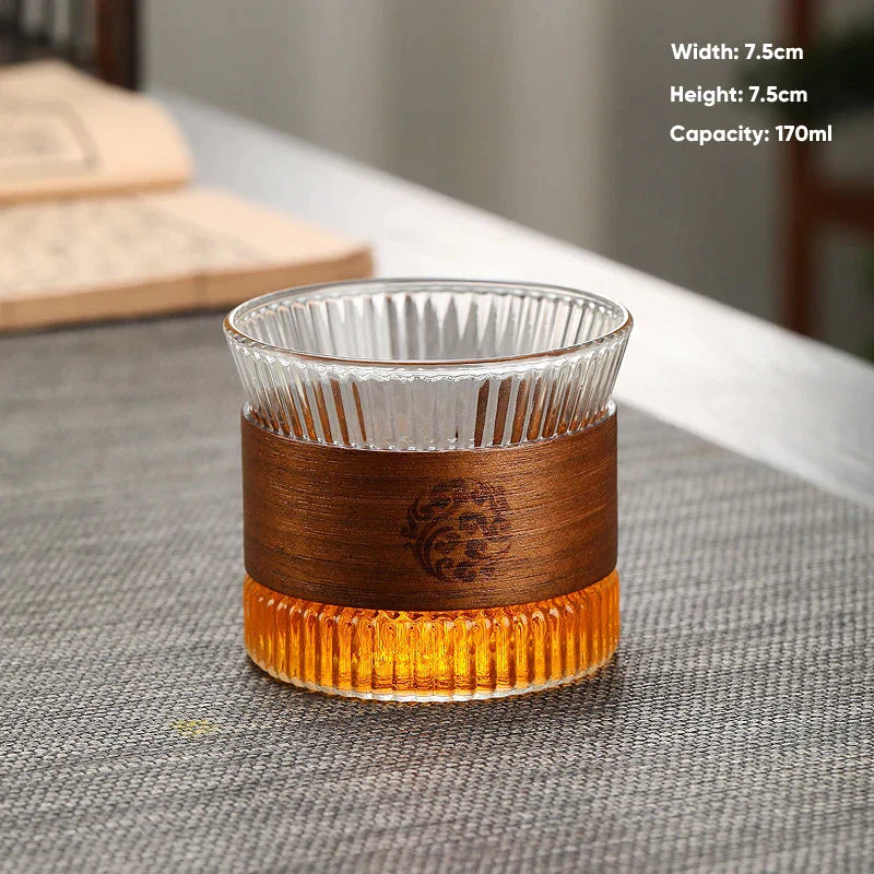 Decorbites™ Japanisches Glas-Teetasse hitzebeständiger Meisterbecher Haftasschenbecher für zu Hause