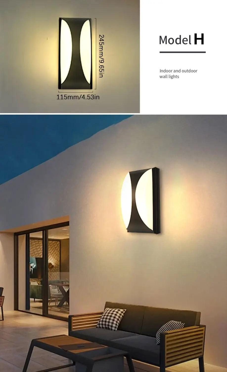 Decorbites™ Sensor de Movimiento Lámpara de Pared Exterior - Moderna Impermeable